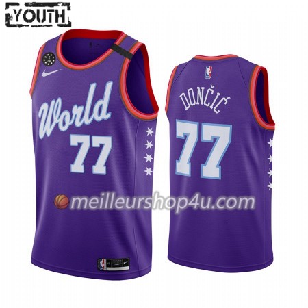 Maillot Basket Enfant Dallas Mavericks Luka Dončić 77 Nike 2020 Rising Star Swingman